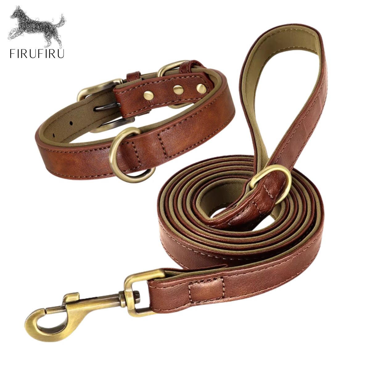 Collar + Correa Cedar