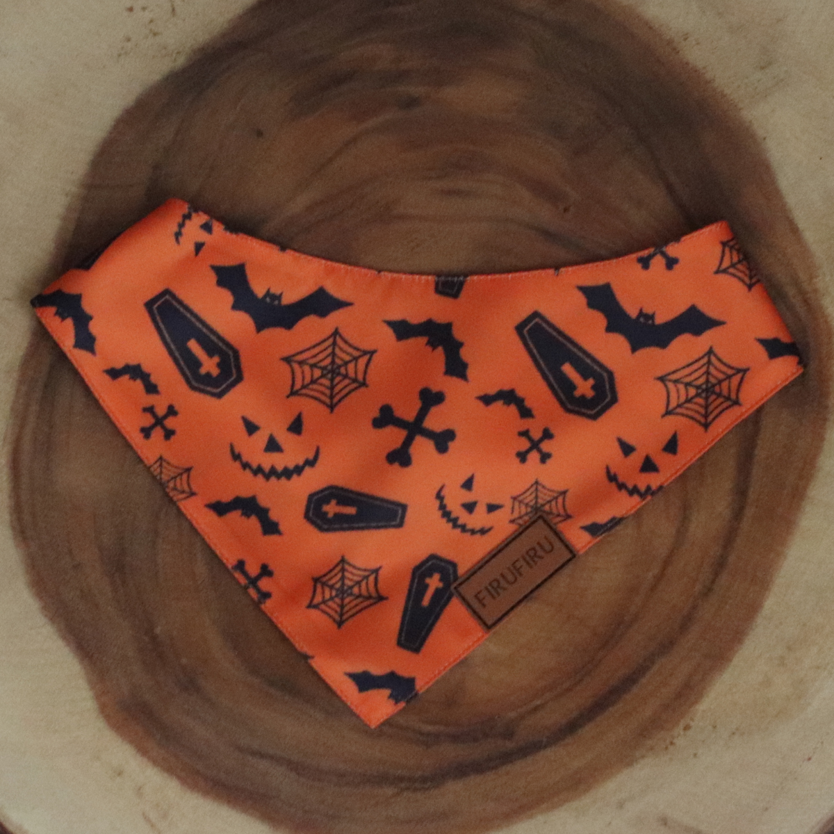 Dog Bandana Orange Hallow