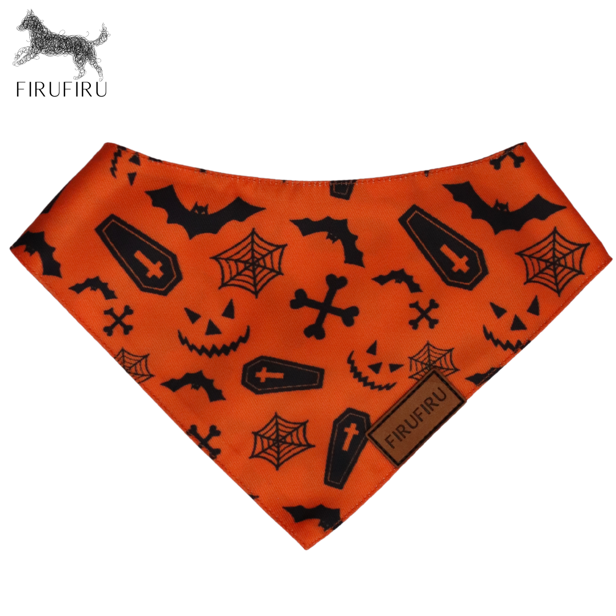 Dog Bandana Orange Hallow
